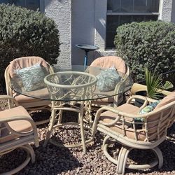 Outdoor Patio Furniture Rattan Cushions Has No Holes Or Ripe 