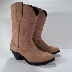 Masterson Boot Co Tan Leather Heeled Western Cowboy Boots Women Size 7M