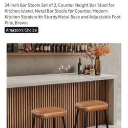 Counter Stools (4) - BRAND NEW
