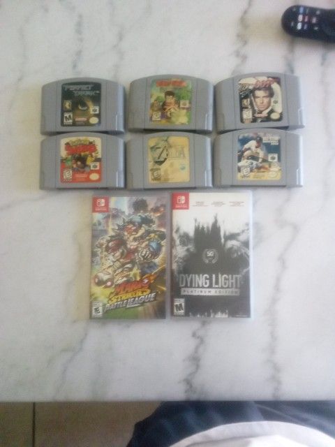 Nintendo 64 And Nintendo Switch Games