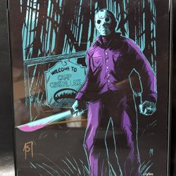 Friday the 13th Jason Voorhees Autograph Joseph Schmalke Signed Limited Art Print 173/500