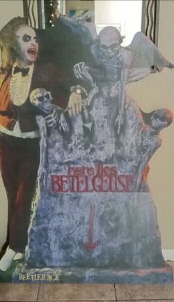 LED Beetlejuice sign & Photo Prop