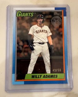 2025 Topps Series 2 - 1990 Topps Baseball Willy Adames #90B2-38 Gold /50