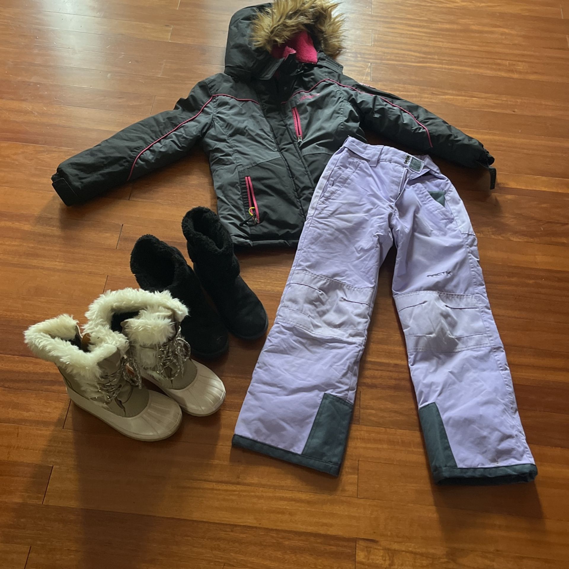 Kids Winter Jacket, Pants And Boots