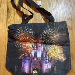 WALT Disney WORLD Cinderella Castle FIREWORKS MAGIC KINGDOM Purse Tote Bag NEW