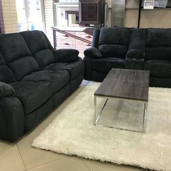 New Ashley Furniture 2pc Reclining Set Sofa And Loveseat Tax Included