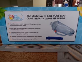 BRAND NEW - US Pool Supply Pro In-Line Pool Leaf Canister
