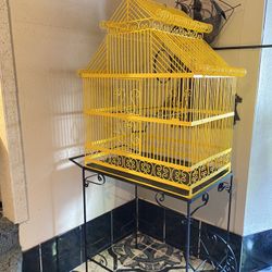 Antique Parrot Bird Cage