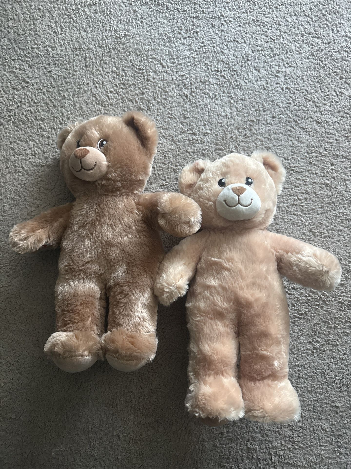 2 Plain Tan/Brown Build a Bears