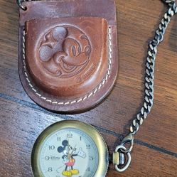 Vintage Disney Quartz Pocket Watch