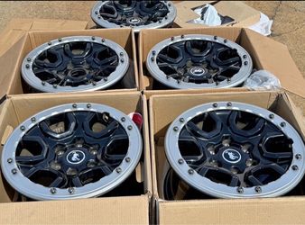 2025 Ford Bronco Sasquatch Beadlock Wheels Rims OEM 17” 6x5.5 wildtrack