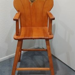 Beautiful Wooden Kids High Chair
