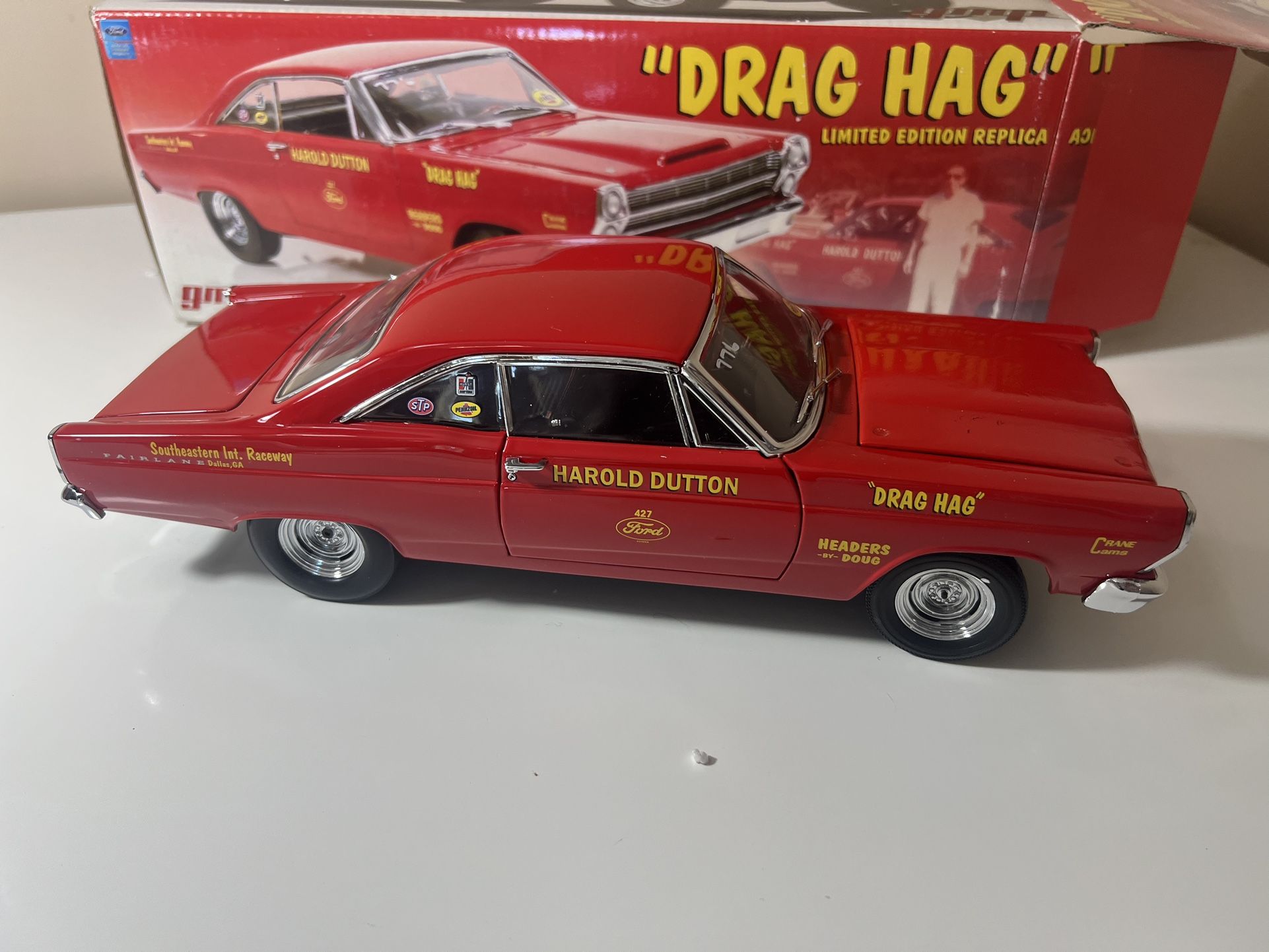 NIB GMP 1/18 Scale 1967 FORD FAIRLANE 427 "DRAG HAG" Limited Edition