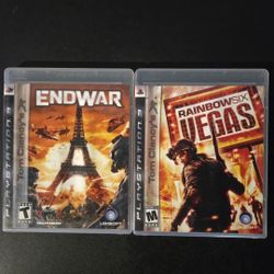 PS3 Video Game Bundle of 2 Games for $10- End War & Rainbow Six Vegas