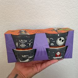 New** Nightmare Before Christmas Set Of 4 Ramekins