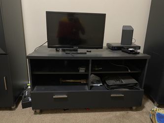 Black tv stand