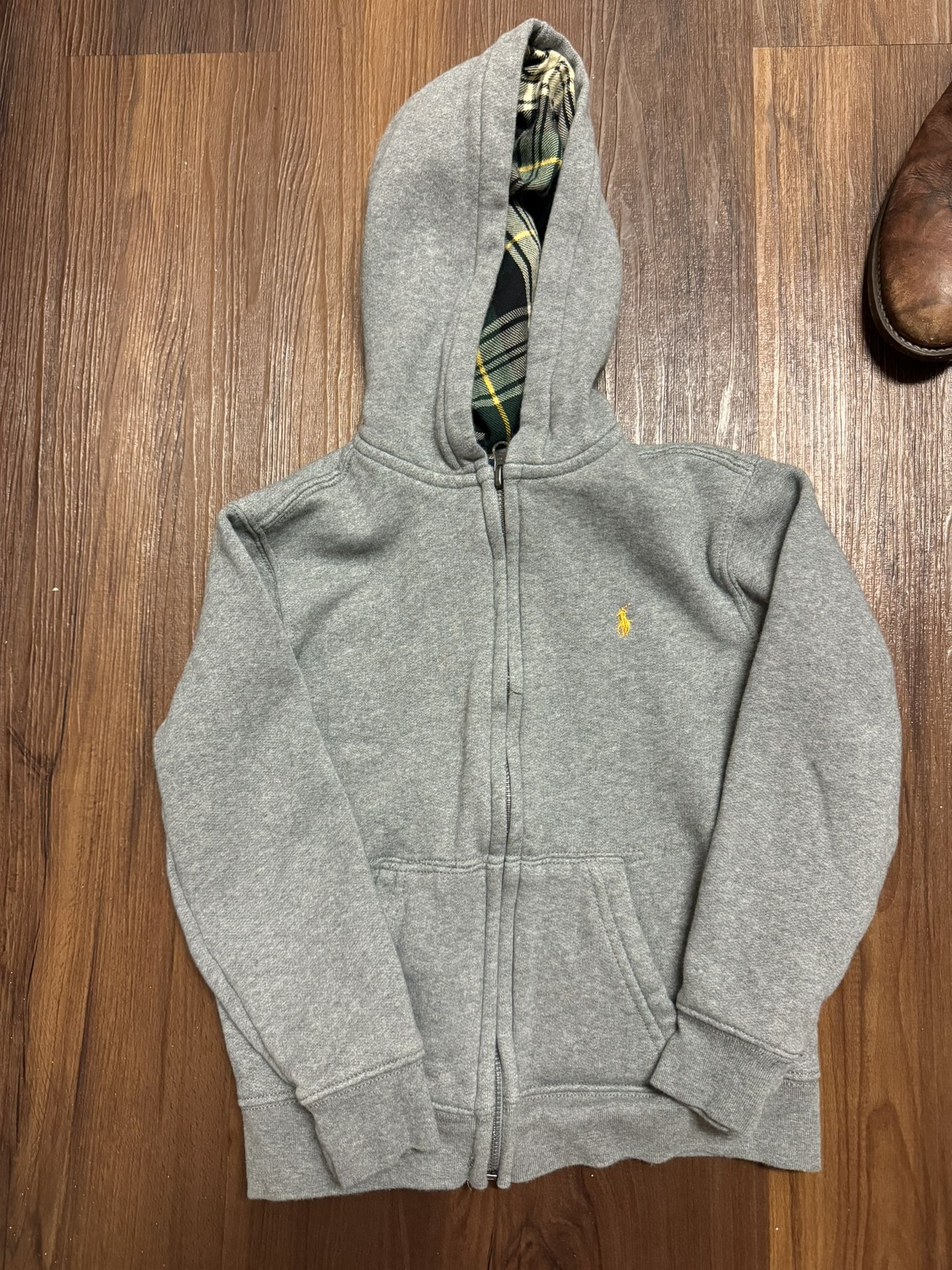ralph lauren hooded sweatshirt jacket size 7