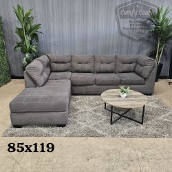 🛋️Comfy Gray Sectional Sofa (Delivery Available!! )