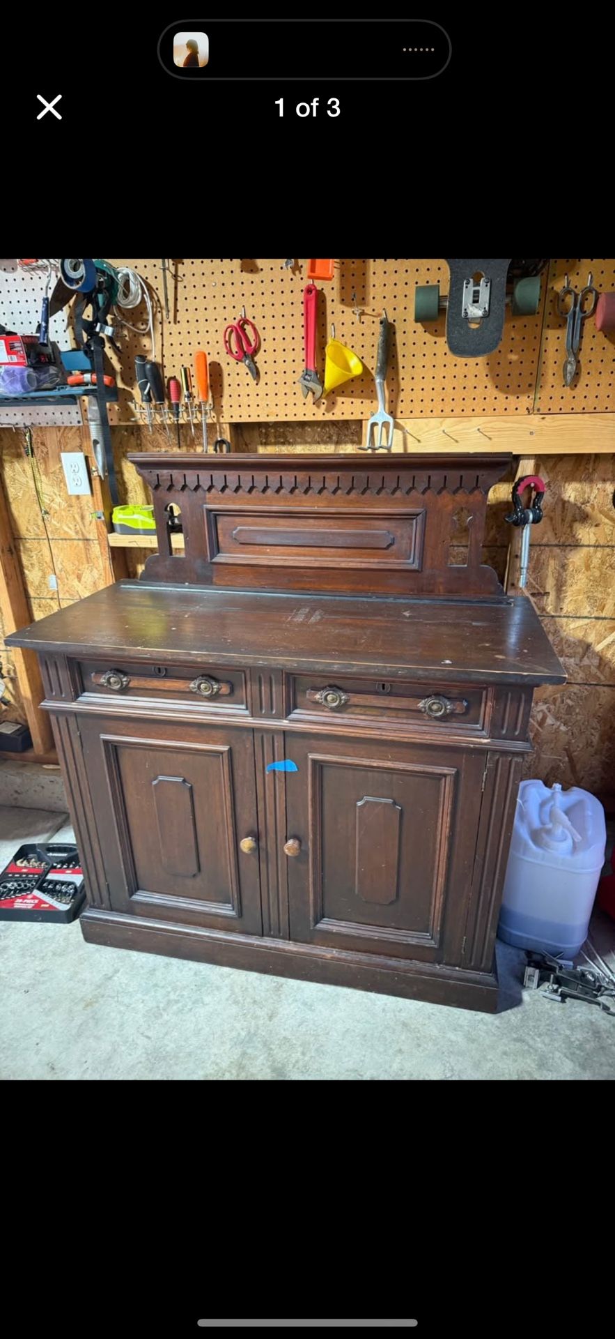 Beautiful Vintage Hutch Dresser Buffet MCM