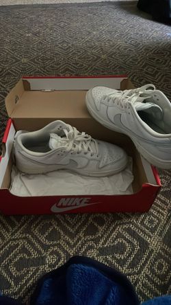 Sz 9White/pure Platinum-white Dunk Low Retro