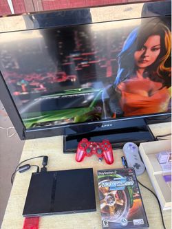 Sony PlayStation 2 slim with need for speed underground 2