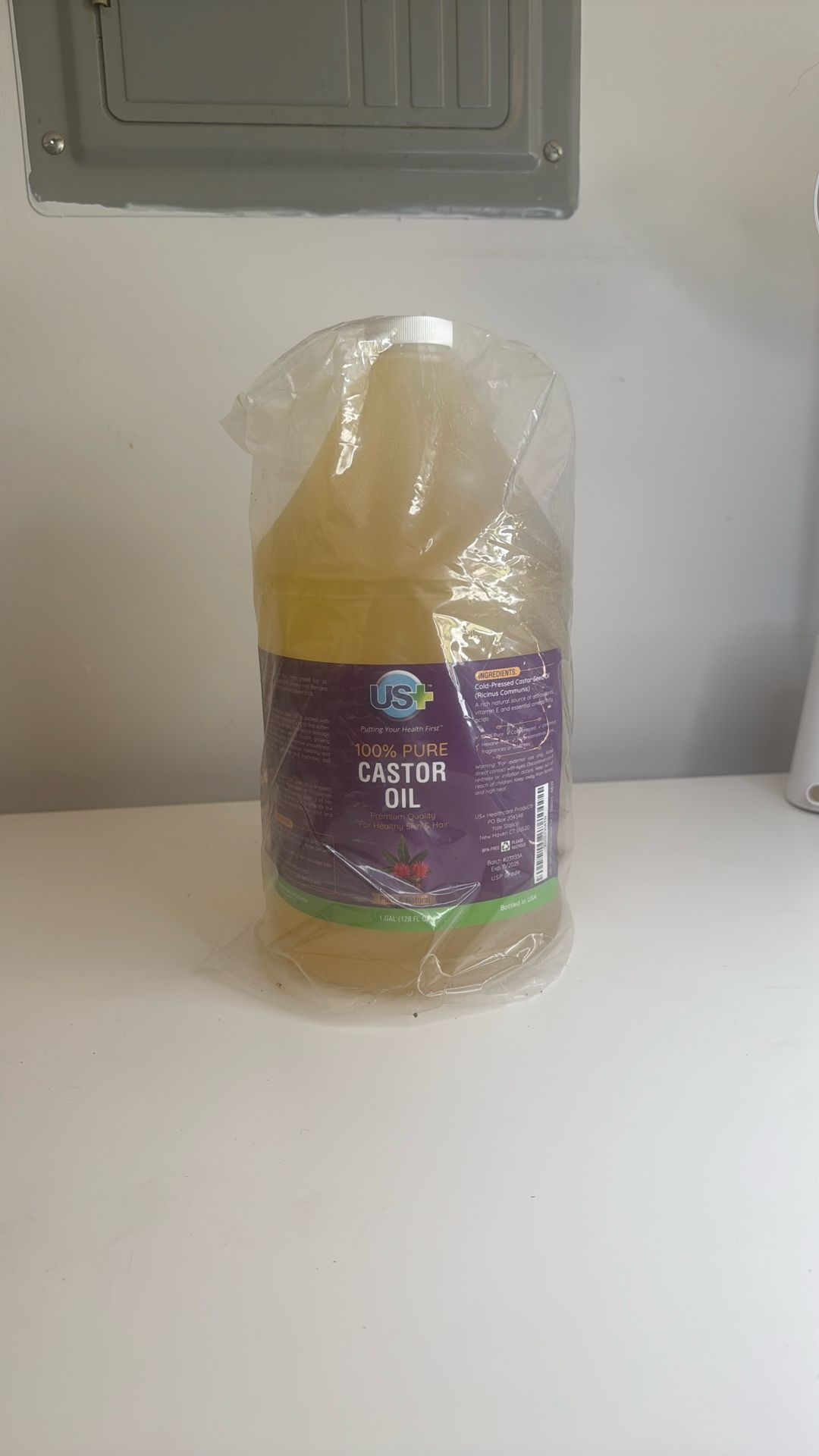 1 Gallon 100% Castor Oil