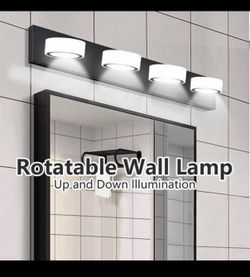 New 29”4 Black 360° Rotating Mirror Vanity Light Fixture