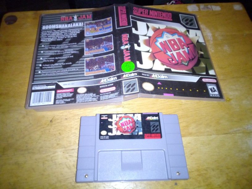 Super Nintendo Game NBA JAM