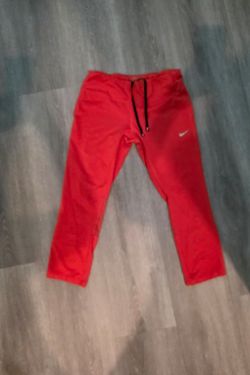Orange red Nike gym pants