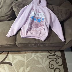 Sp5der Atlanta Hoodie Pink Size M