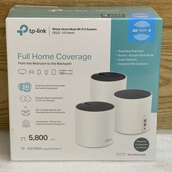 TP- Link Deco X25 AX1800 Dual-Band Whole Home Mesh Wi-Fi 6 System