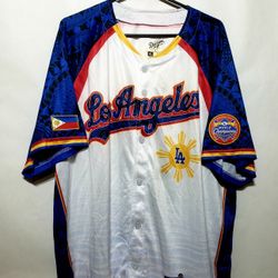 LOS ANGELES DODGERS FILIPINO HERITAGE  NIGHT BASEBALL JERSEY  MENS SIZE XL