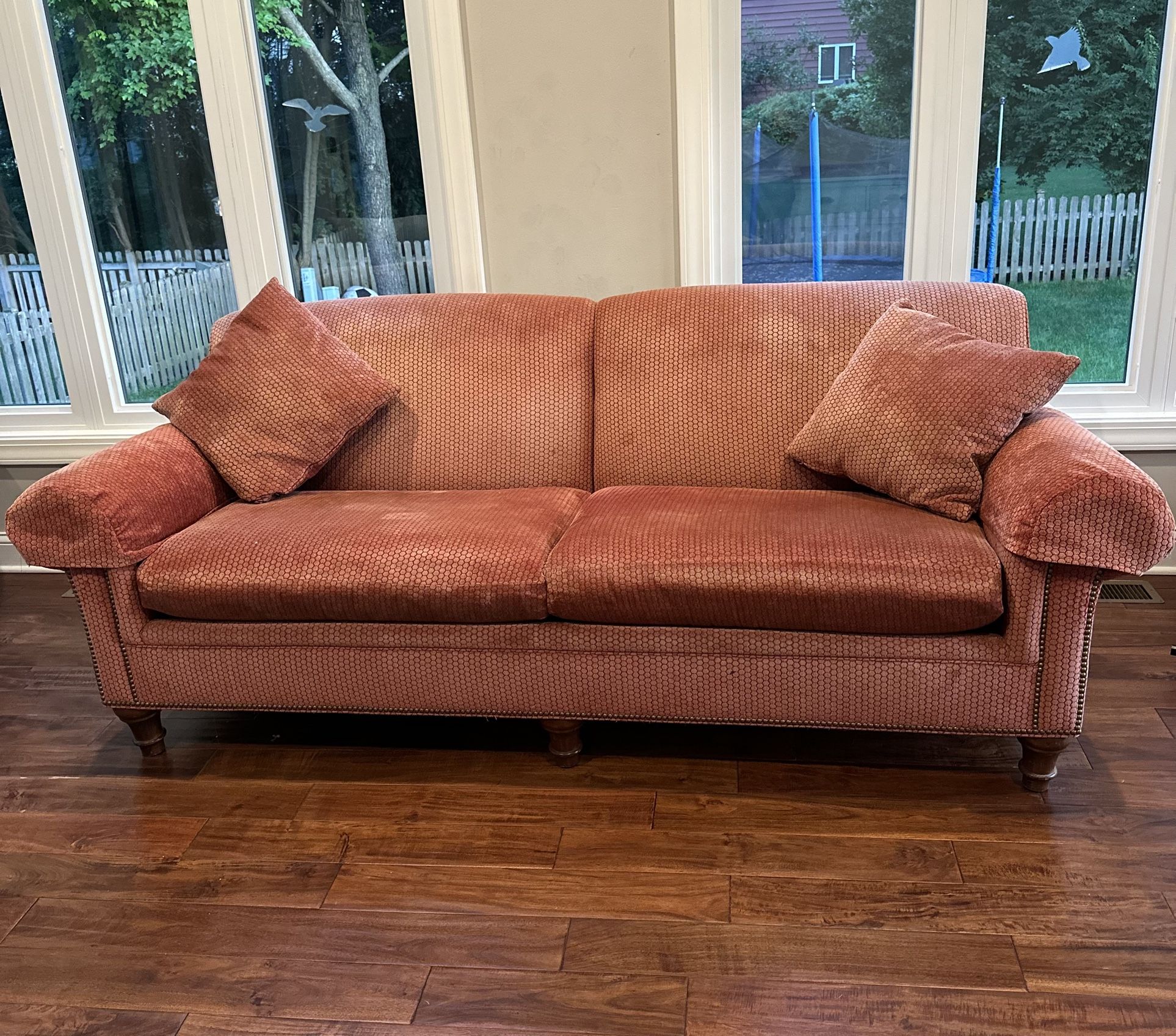 Red Stickley couch