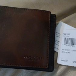 Coach Male Wallet Brown 
