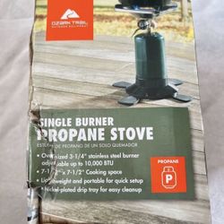 Propane Single Burner Camping Stove Ozark Trail New 