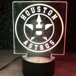 MLB Houston Astros LED Acrylic Light Lamp