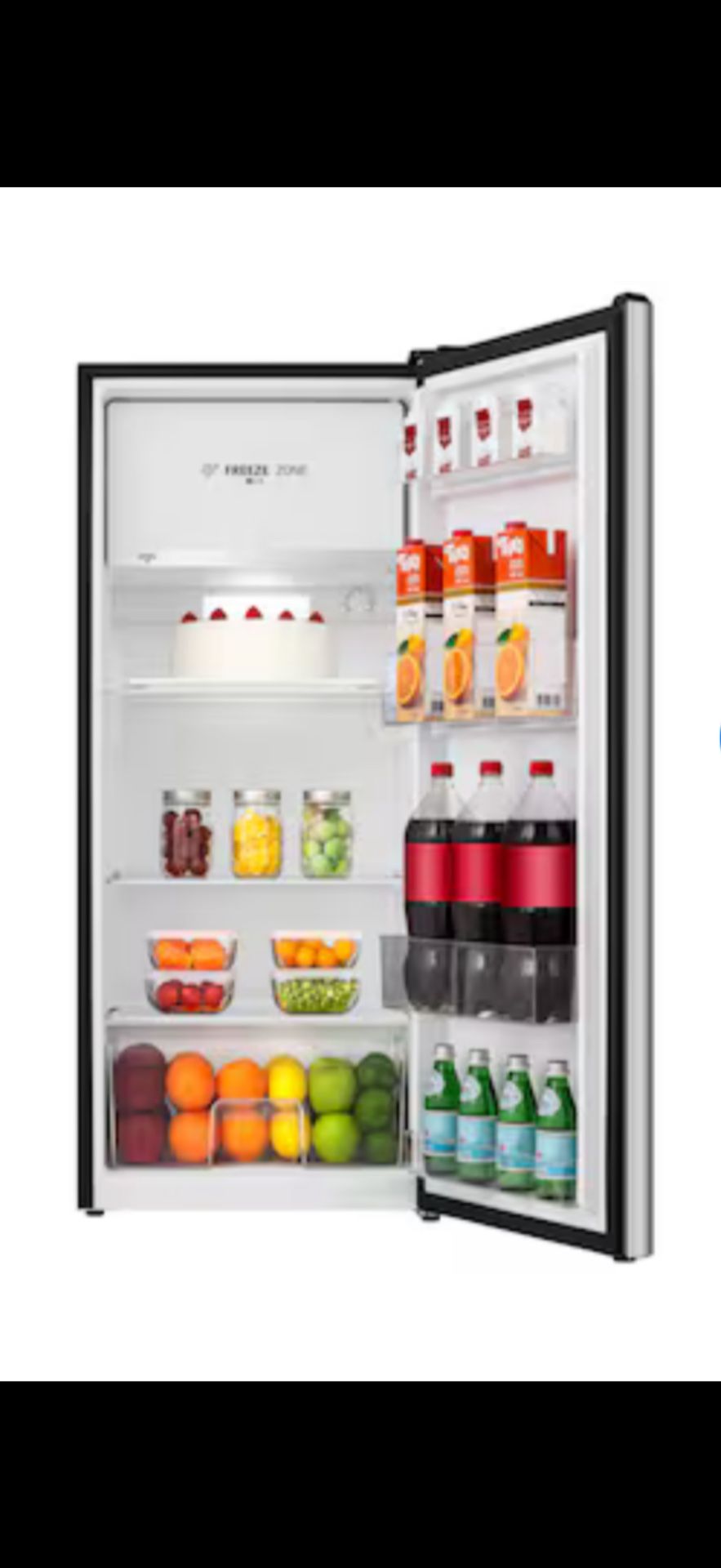 Hisense 5.9-cu ft Mini Fridge with Freezer ( Silver )