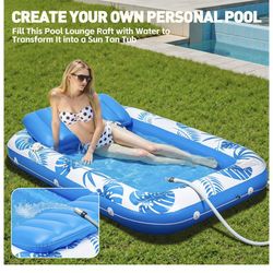 Pool Floats Inflatable Tanning Pool Lounger Float