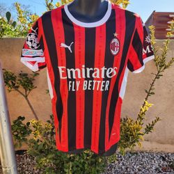 AC Milan Home Santi Gimenez Soccer Jersey 2025