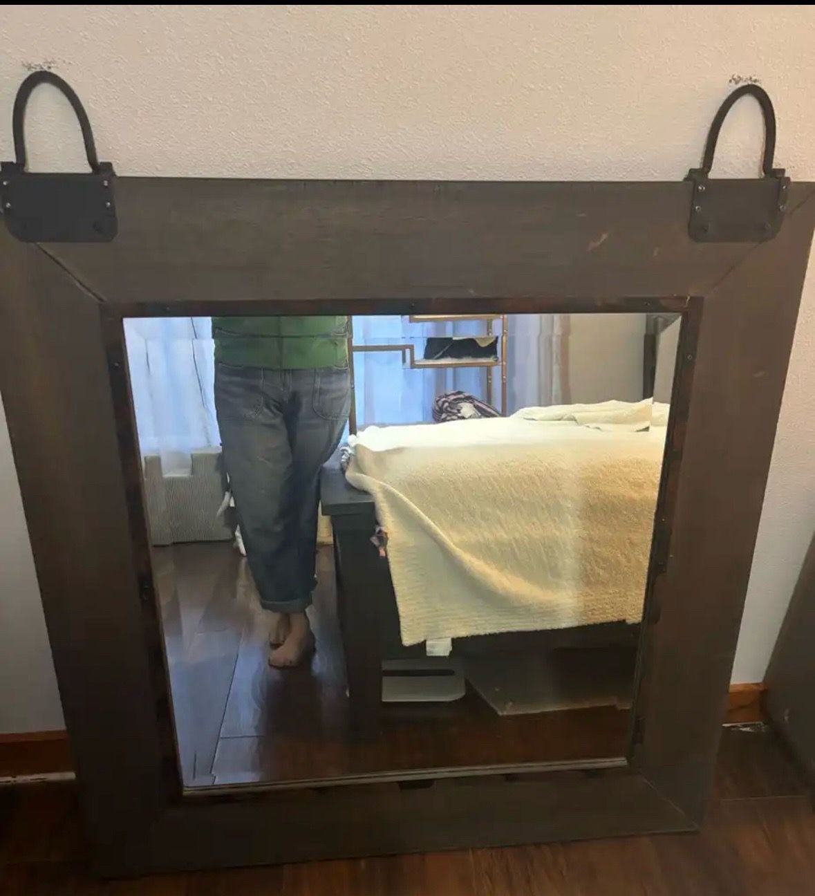 Pottery Barn Large Wooden Frame Mirror