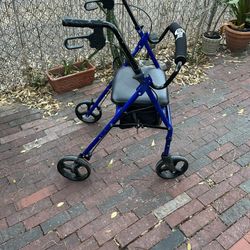 Adult Walker On Wheels with Storage 