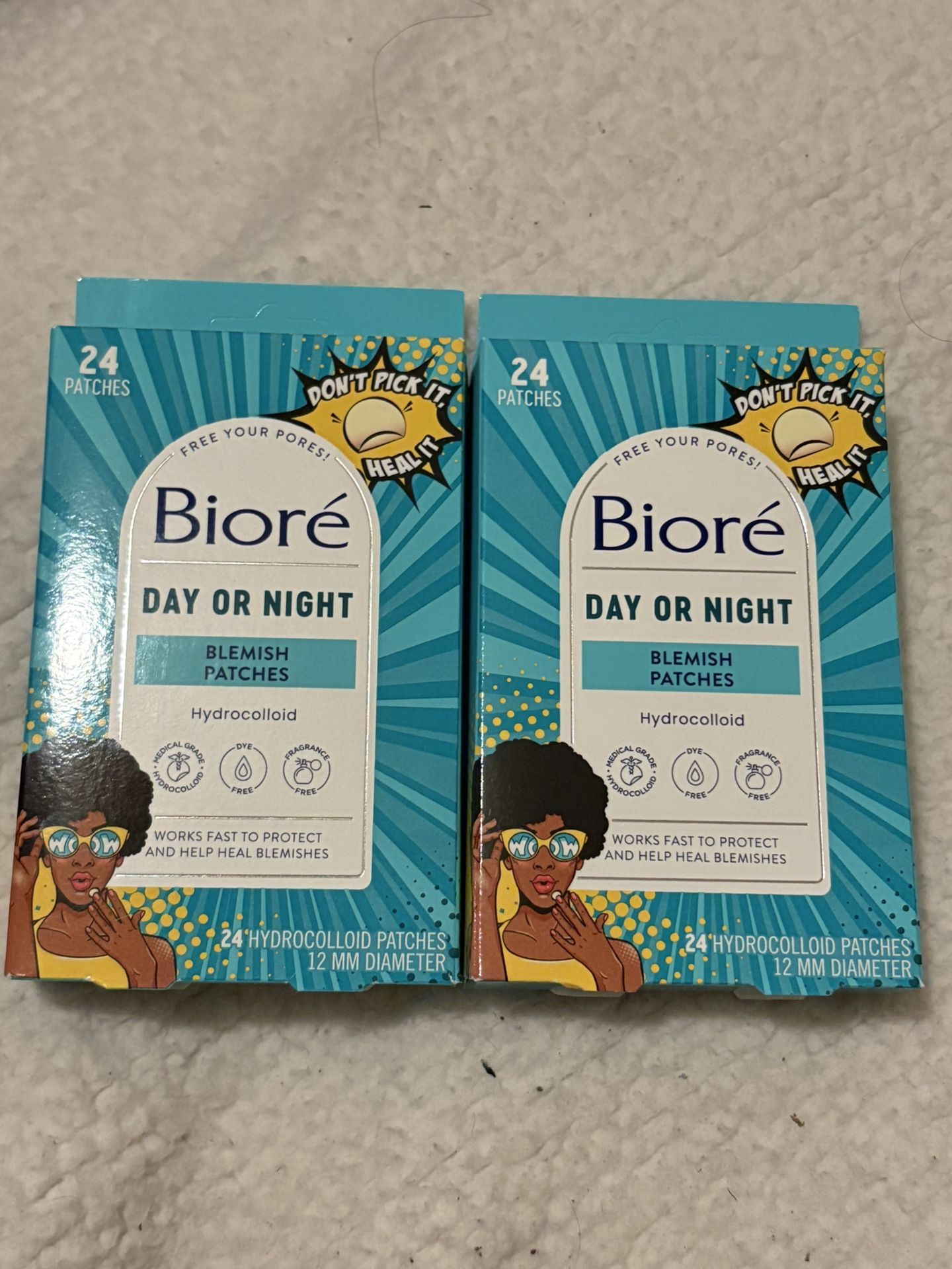 Bioré Day or Night Blemish Patches (24 ct each) – NEW
