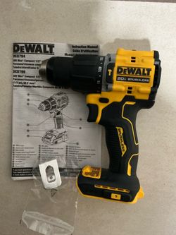 DEWALT. 20V MAX ATOMIC Lithium Ion Cordless Brushless 1/2”   Hammer Drill Driver (Tool Only). DCD799B.