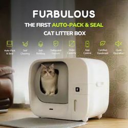 Auto cleans, Seals, And Bags Litter : Robotic Litter Box