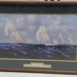 New York Yacht Club Race - Sappho In Lead