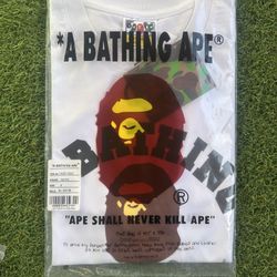 White Bape T Shirt Classic