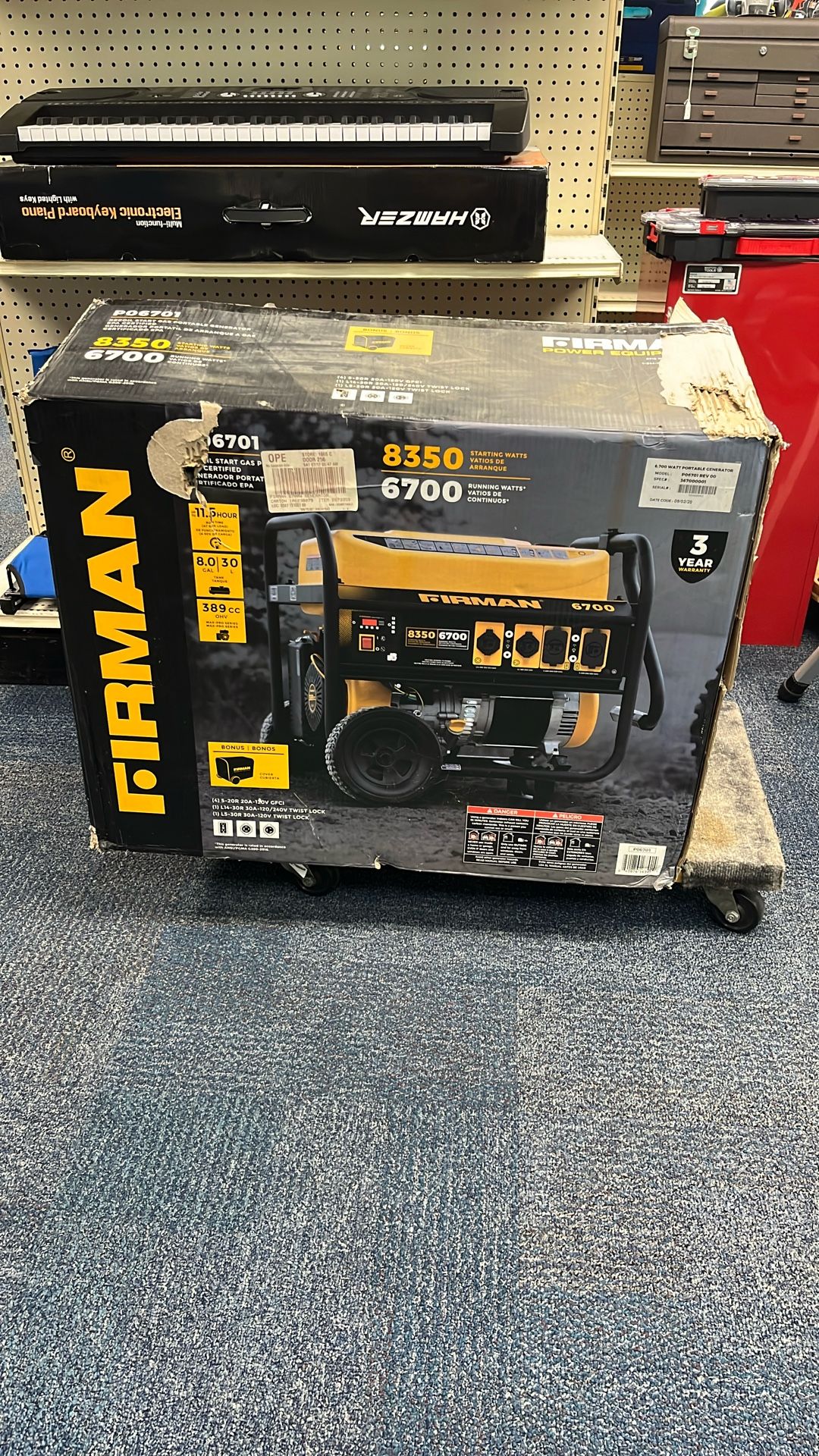 Firman 6700 Watt Gas Generator Model P06701