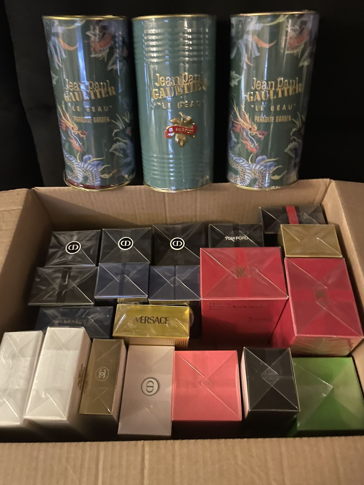 Dior-creed-Jean Paul-Valentino-Versace-baccrat-Chanel And More Colognes And Perfumes