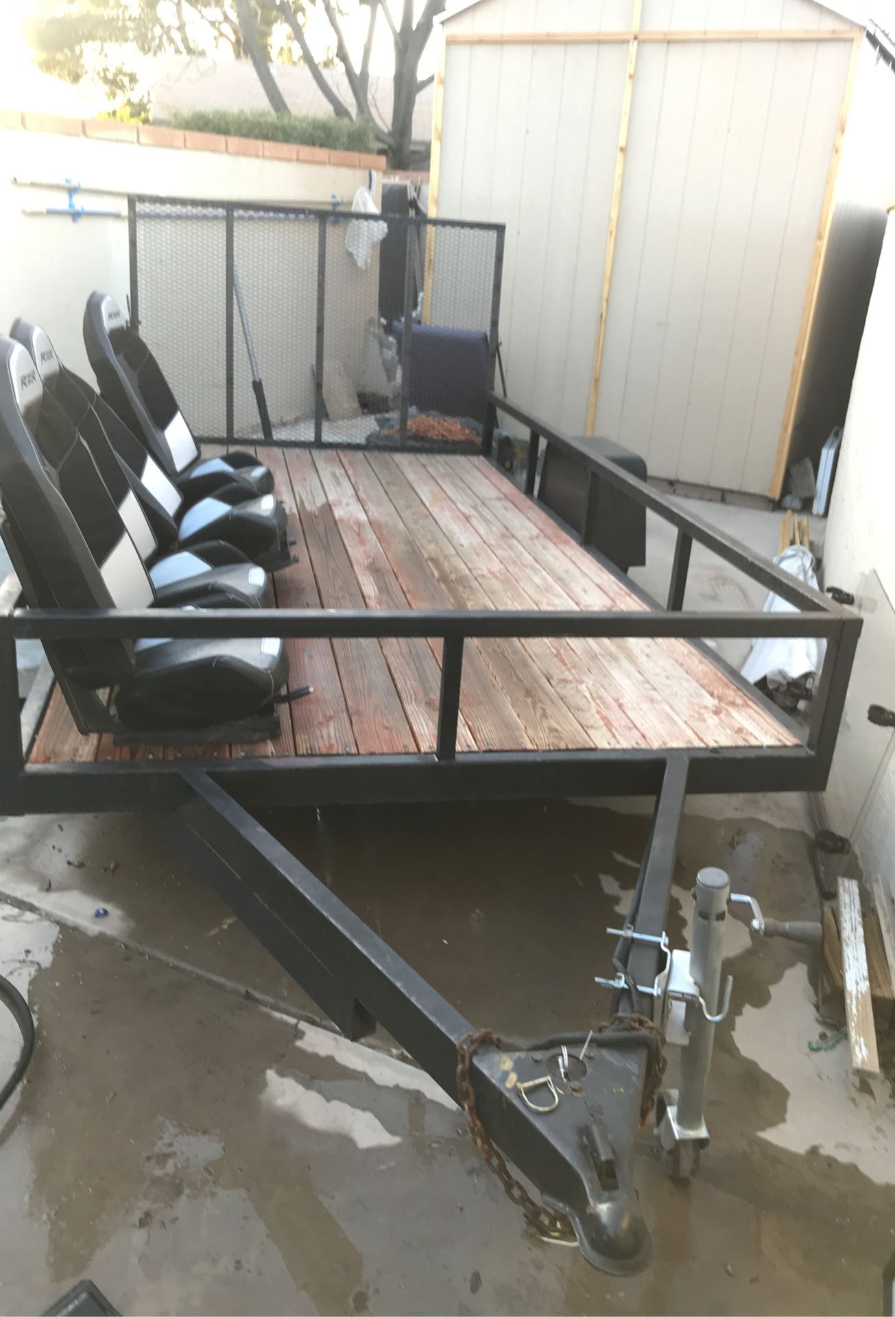 Utility trailer. 12’ x 6’ with lay down ramp. Used to pull my 4 seater Razor.