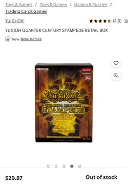 Yu-Gi-Oh Trading Card Games Quarter Century Stampede Box